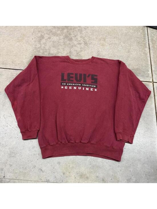 Other - vintage levis an american tradition burgandy made in usa crewneck size large